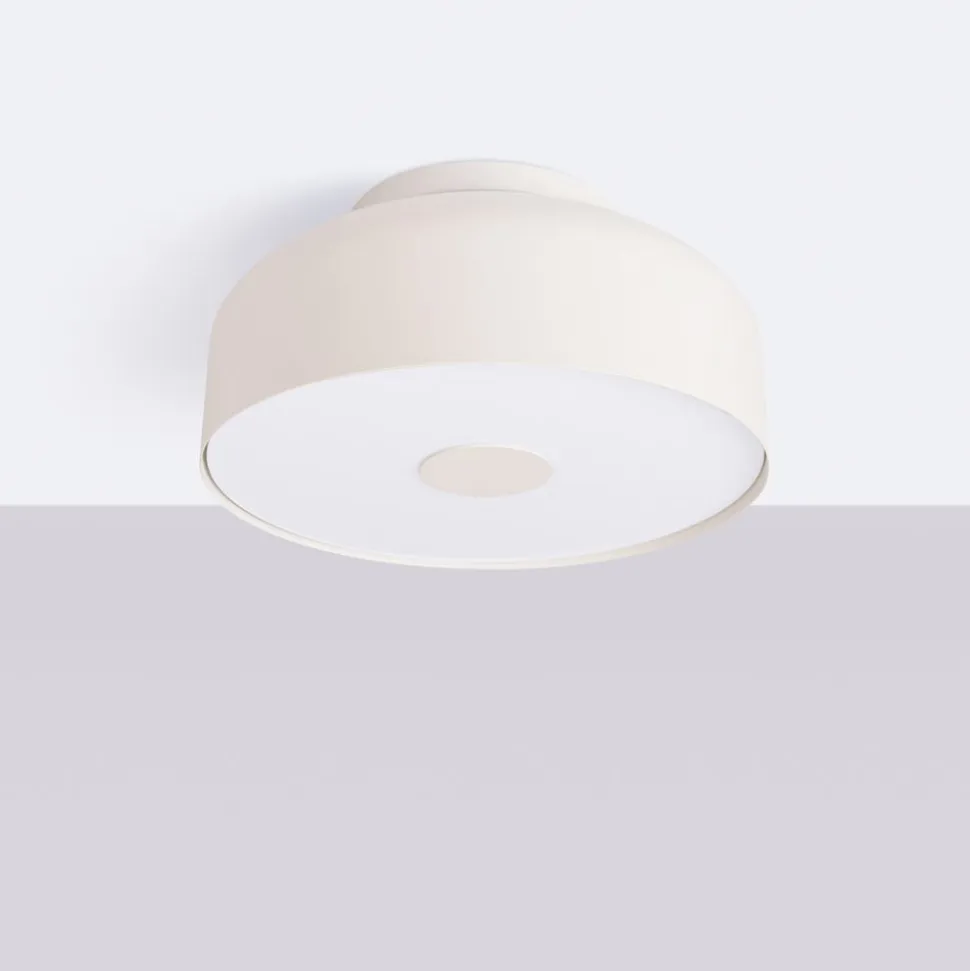 Loftslampe CLARO, beige, Ø 30 cm, metal, 4 x E27