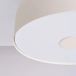 Loftslampe CLARO, beige, Ø 30 cm, metal, 4 x E27