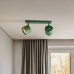 Loftspot Chloe justerbar med 2 lyskilder, grøn