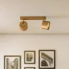 Loftspot Chloe justerbar med 2 lyskilder, guld