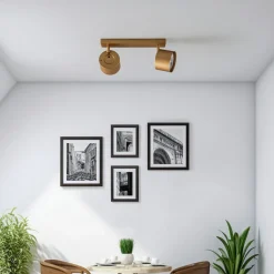 Loftspot Chloe justerbar med 2 lyskilder, guld