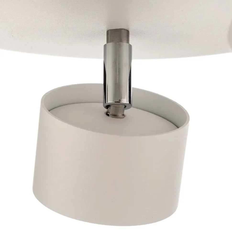 Loftspot Cloudy med 3 lyskilder, hvid rund