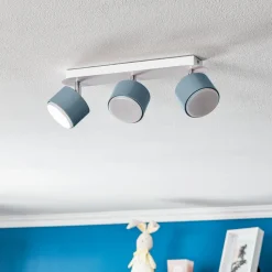 Loftspot Cloudy med 3 lyskilder, blå