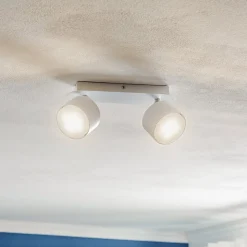 Loftspot Cloudy med 2 lyskilder, hvid