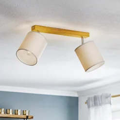Loftspot Corralee, grå, 2 lyskilder