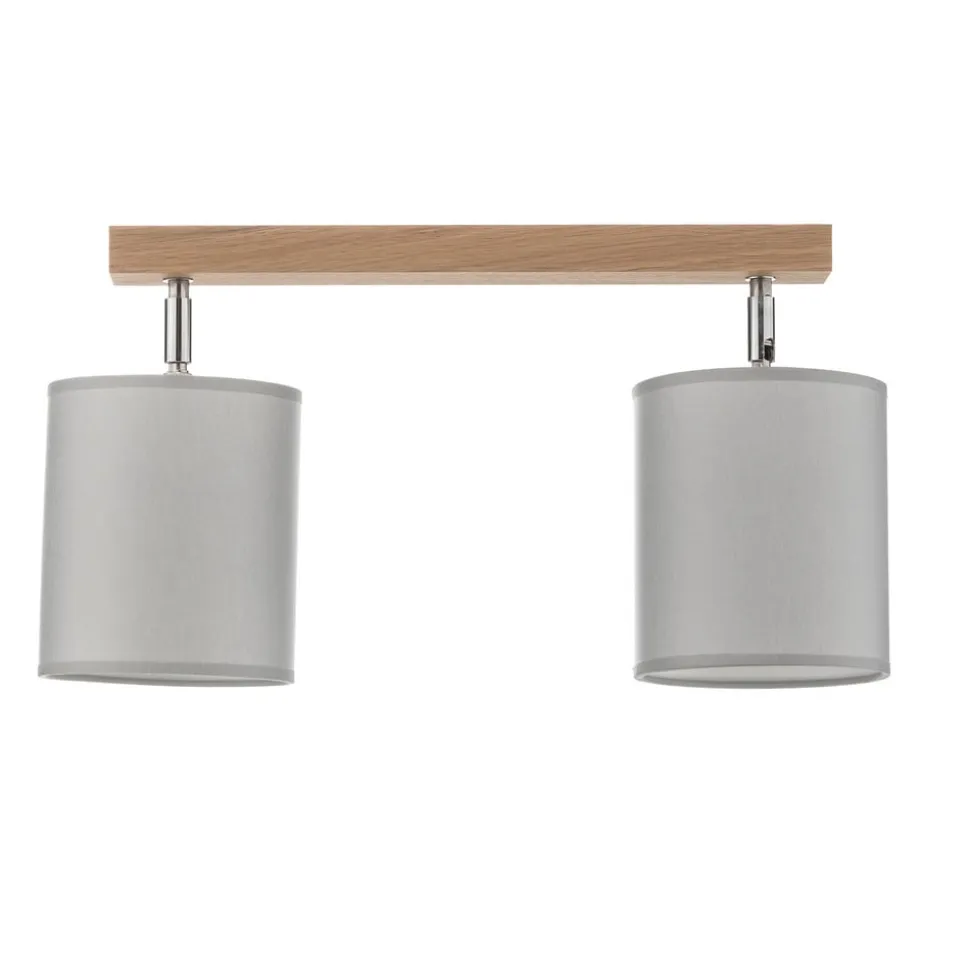 Loftspot Corralee, grå, 2 lyskilder