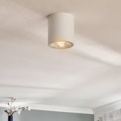 Loftspot Downlight round i hvid, Ø 13,3 cm
