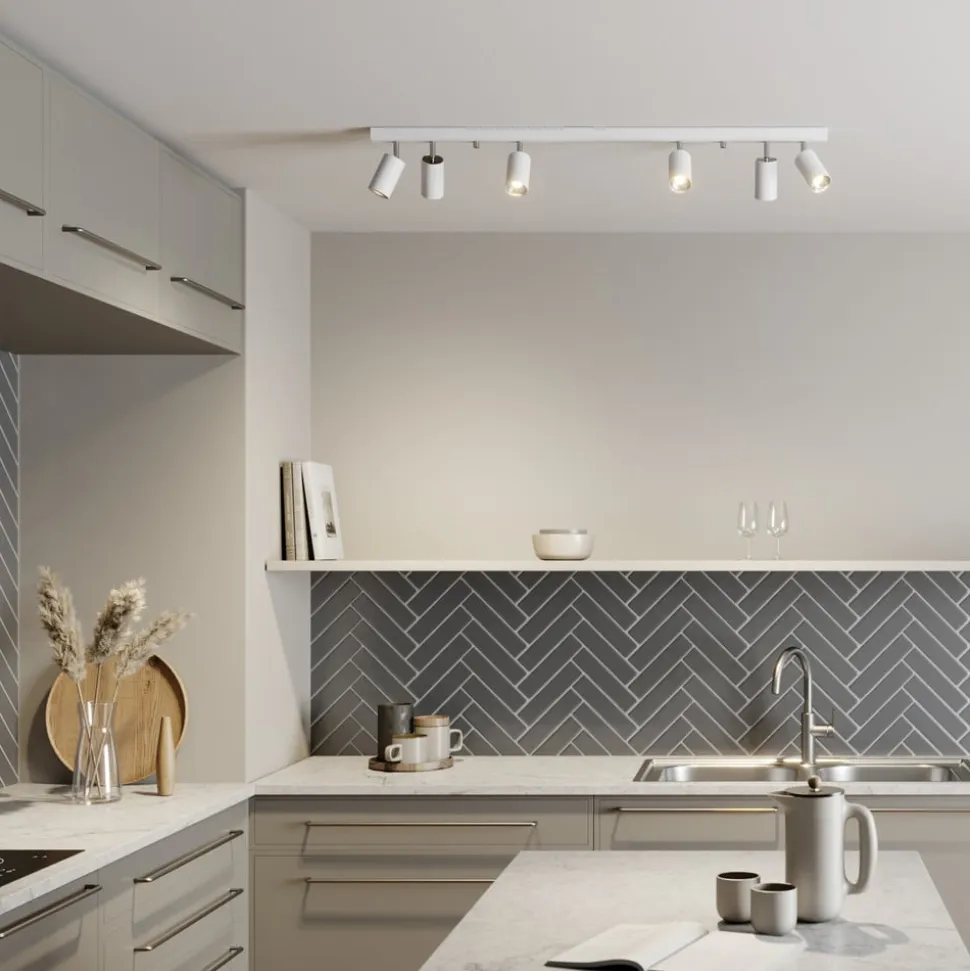 Loftspot Eye Spot med 6 lyskilder, hvid