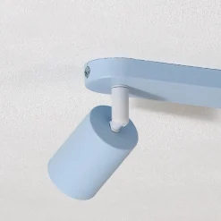 Loftspot Livia, lyseblå, 35 cm, 2 lyskilder, metal, GU10