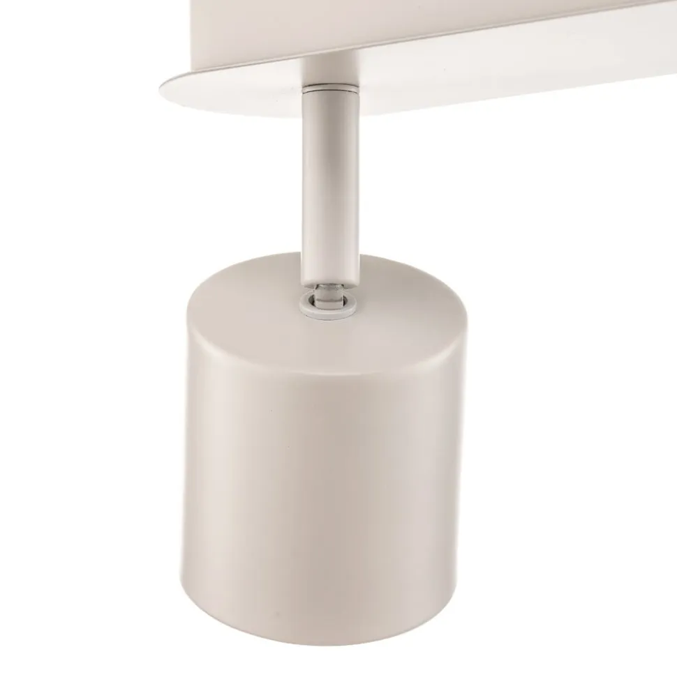 Loftspot Modo i stål, hvid, 3 lyskilder