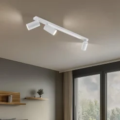 Loftspot Mono III, 3 lyskilder, hvid, 84 cm lang, GU10