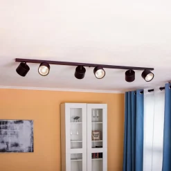 Loftspot 1047PL_K, 6 lyskilder, sort