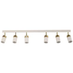 Loftspot Rondo hvid/guld 6 lyskilder