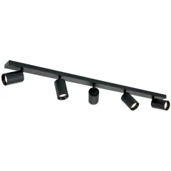 Loftspot Sean, sort, aluminium, 100 cm lang, GU10