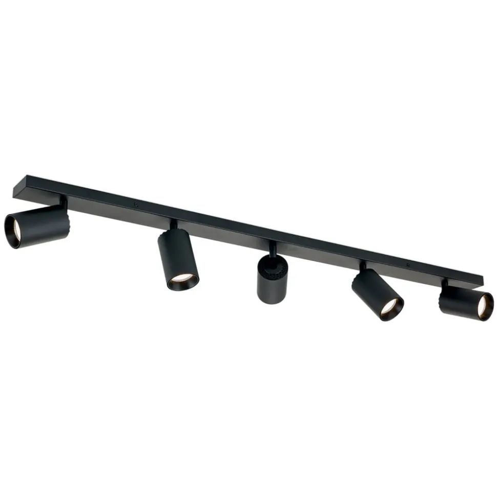 Loftspot Sean, sort, aluminium, 100 cm lang, GU10