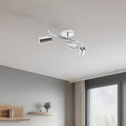Loftspot, spot, krom, 3 lyskilder