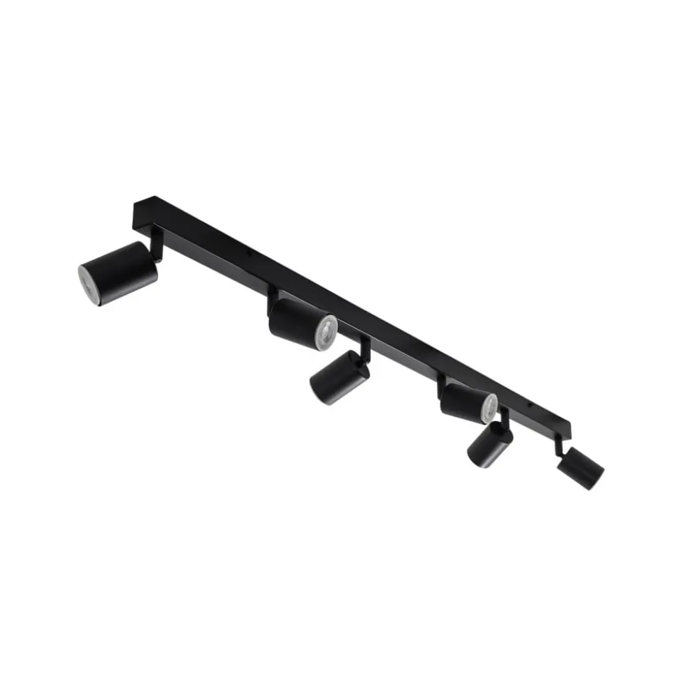 Loftspot Top, sort, 127 cm, 6 lyskilder, metal, GU10