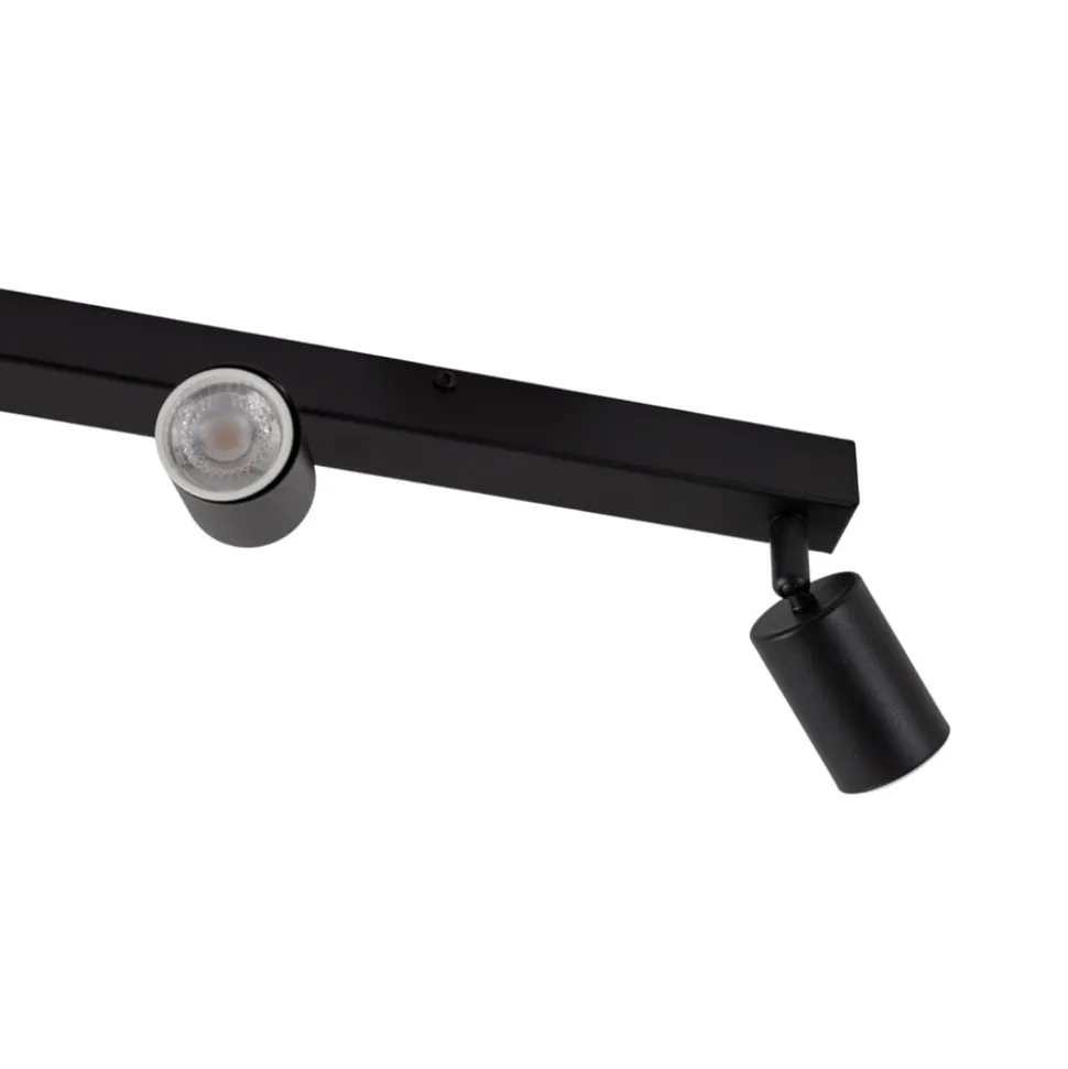 Loftspot Top, sort, 127 cm, 6 lyskilder, metal, GU10