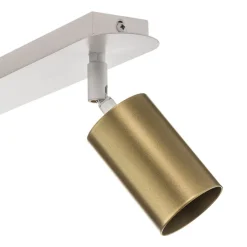 Loftspot Zen 3 med 3 lyskilder i hvid og guld