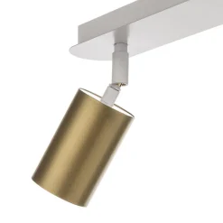 Loftspot Zen 3 med 3 lyskilder i hvid og guld