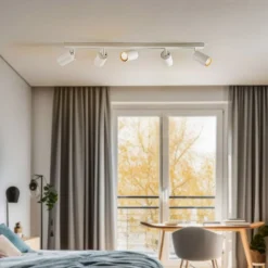 Loftspot Zoom, 5 lyskilder, hvid