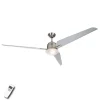 Loftsventilatoren Eco Aciatos, sølg, 162 cm