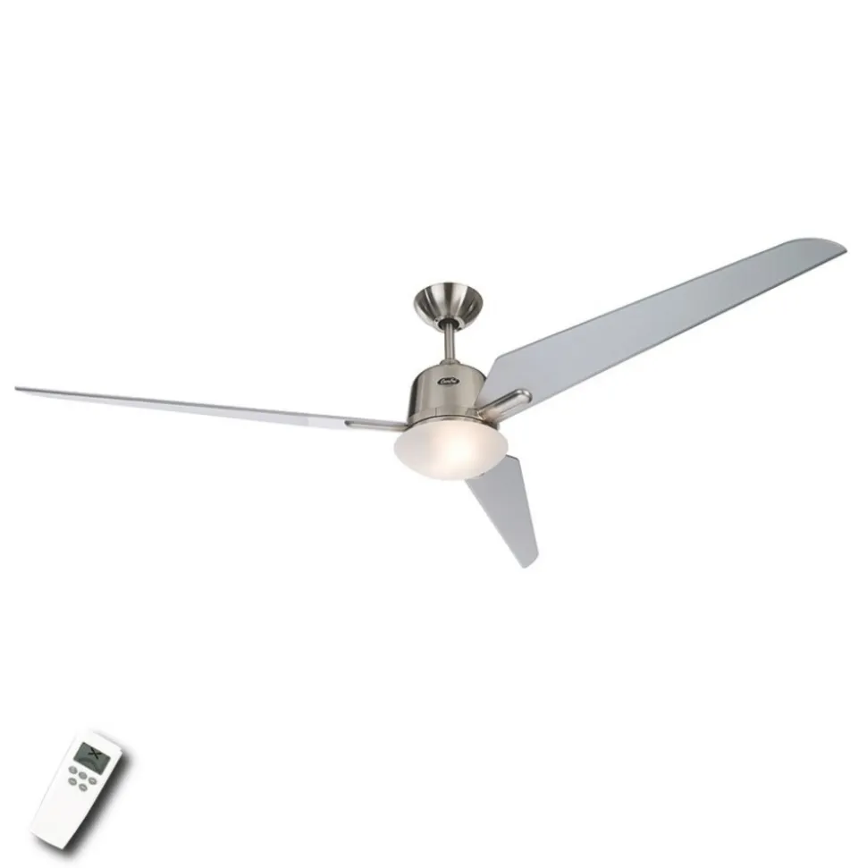 Loftsventilatoren Eco Aciatos, sølg, 162 cm