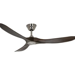 Loftventilator Eco Genuino 152 krom/valnød