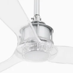 Loftventilator Just Fan M, krom/transparent