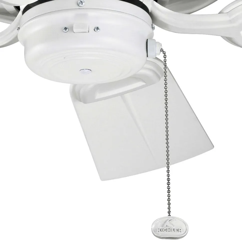 Loftventilator Kevlar 42 IP44, hvid, Ø 107 cm