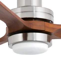 Loftventilator Lantau L LED nikkel/mørk fyr