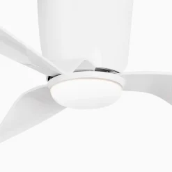 Loftventilator Pemba L LED-lampe, hvid