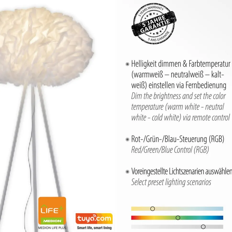 LOLA SMART Naomi LED-gulvlampe app CCT RGB