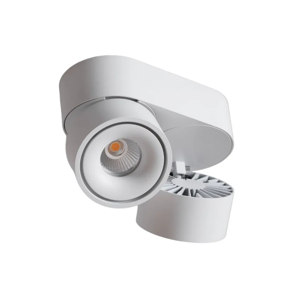 LOOM DESIGN Aim LED-loftspot 2 lyskilder hvid