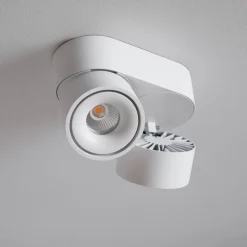 LOOM DESIGN Aim LED-loftspot 2 lyskilder hvid