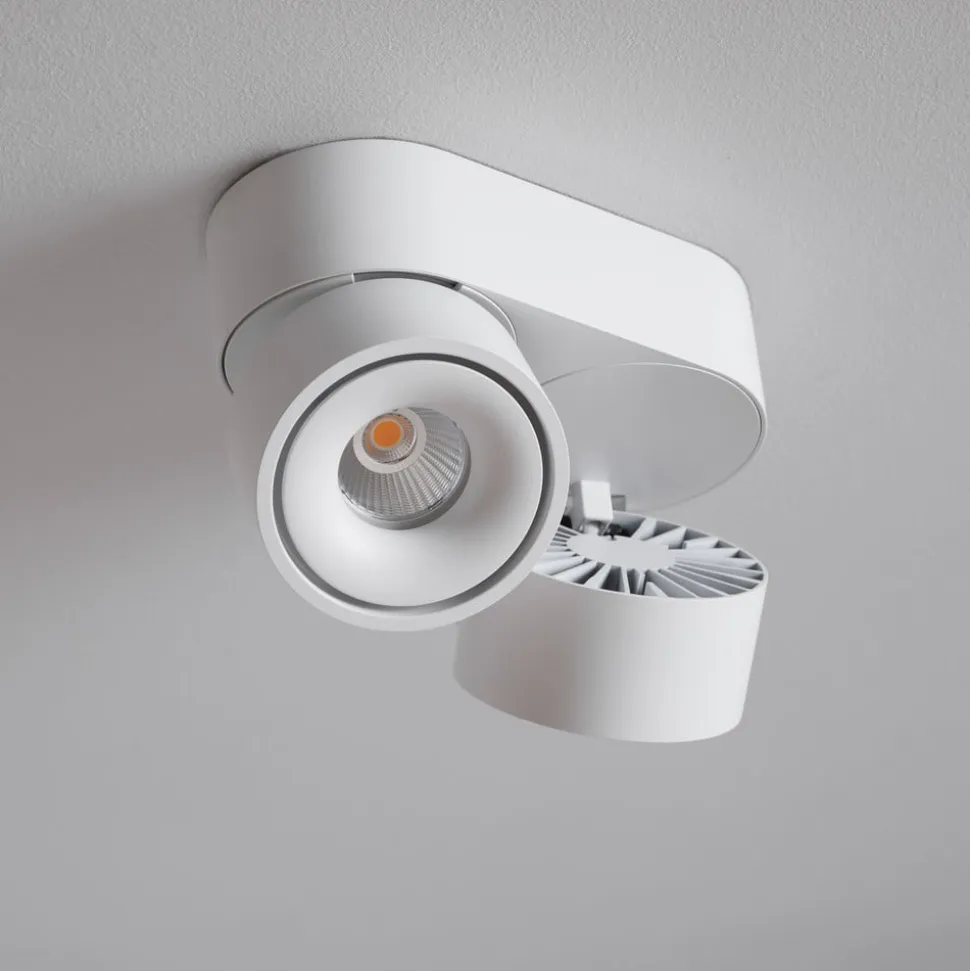 LOOM DESIGN Aim LED-loftspot 2 lyskilder hvid
