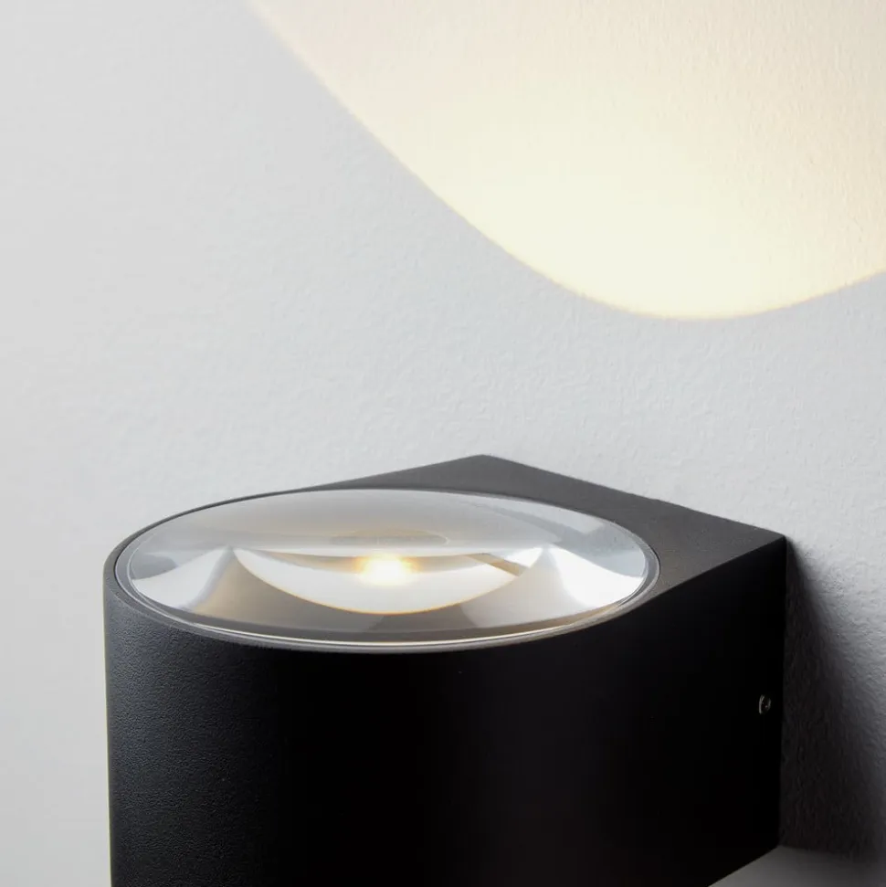 LOOM DESIGN Frey LED-væglampe IP65 2x6W sort