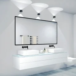 LOOM DESIGN Frey LED-væglampe IP65 2x6W sort