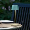 LOOM DESIGN LED genopladelig bordlampe Modi Micro, IP65 grøn-grå