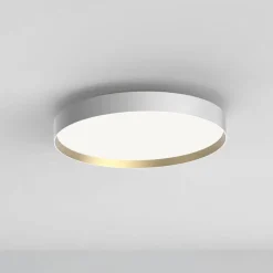 LOOM DESIGN LED-loftlampe Lucia, hvid/guldfarvet Ø 60 cm