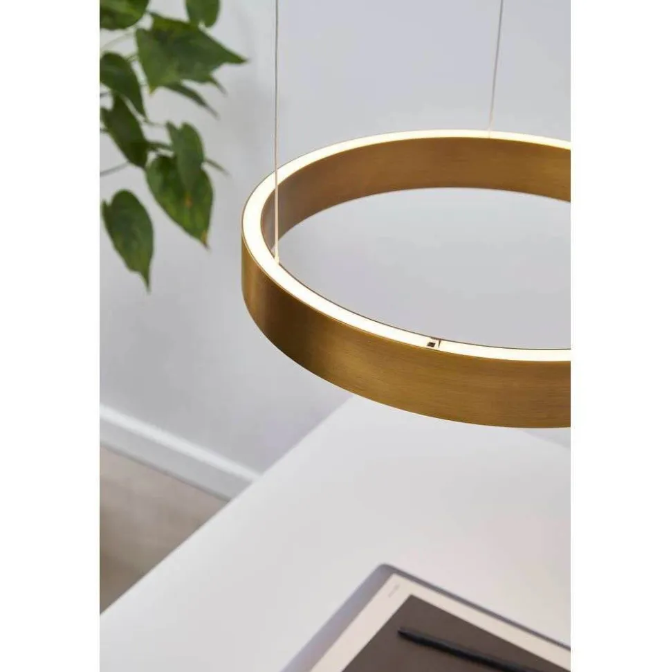 LOOM DESIGN LED-pendellampe EOS 360 Small, messingfarvet