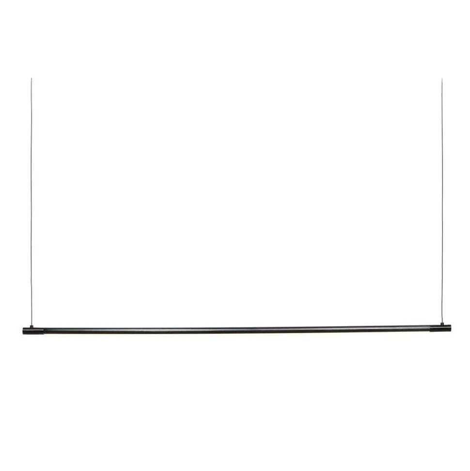 LOOM DESIGN LED-pendellampe Straw 150, sort, aluminium