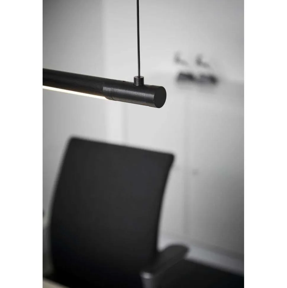 LOOM DESIGN LED-pendellampe Straw 150, sort, aluminium