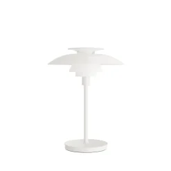 Louis Poulsen LED-bordlampe PH 80, opal hvid, IP44