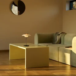 Louis Poulsen LED-bordlampe PH 80, hvid/rød/krom IP44