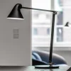 Louis Poulsen NJP bordlampe, fod, 3.000 K mørkegrå