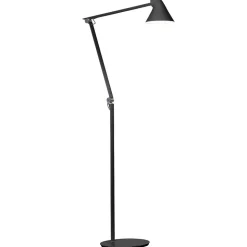 Louis Poulsen NJP LED-gulvlampe 2.700 K, sort