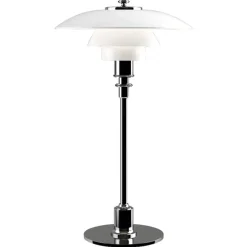 Louis Poulsen PH 2/1 bordlampe, højglans forkromet