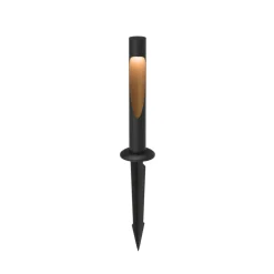 Louis Poulsen sokkellampe Flindt, 830, sort, jordstik 24V