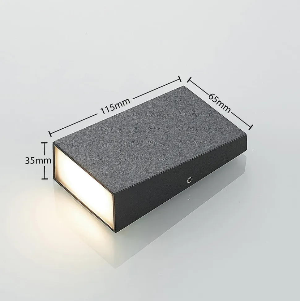 Lucande Adarey udendørs LED-væglampe, IP54